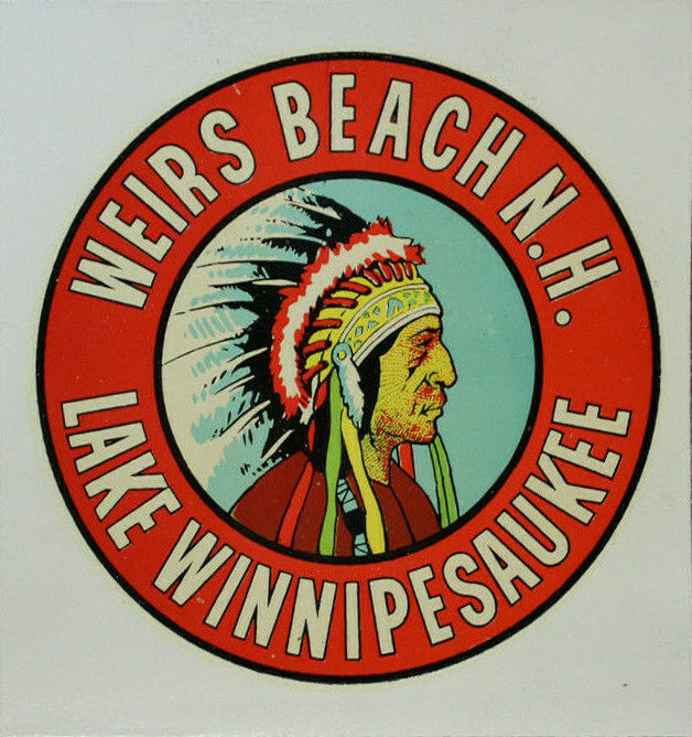 (image for) New Hampshire Wiers Beach Lake Winnipesaukee Vacation Sticker